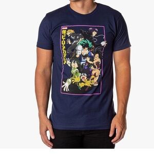Anime My Hero Academia Short Sleeve Graphic Tee Shirt